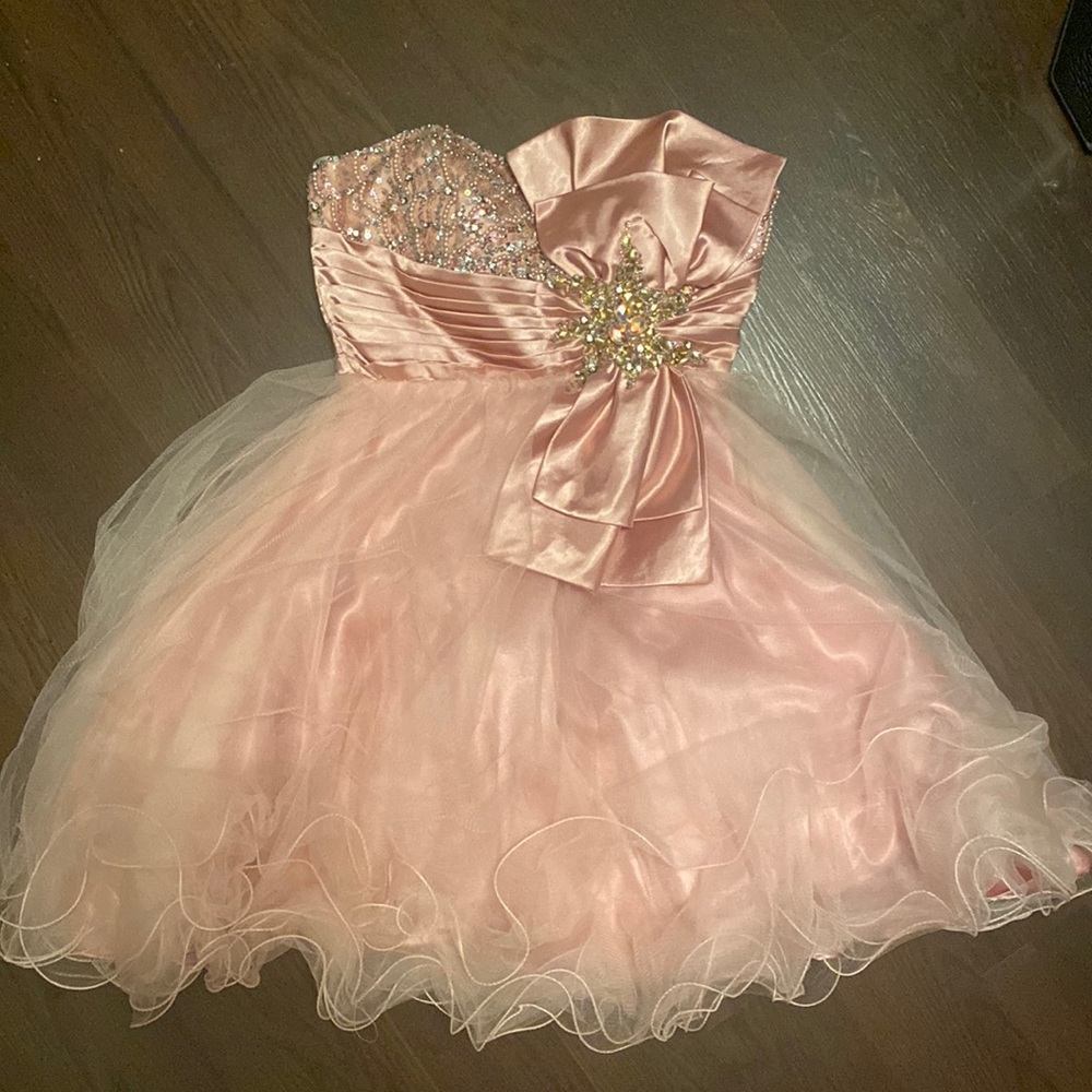 Terani strapless cocktail dress